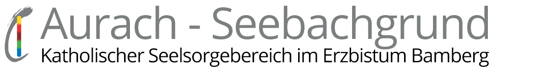 Logo und Schriftzug der Homepage des Katholischen Seelsorgebereichs Aurach-Seebachgrund